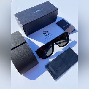 PRADA PR22YS SUNGLASSES MEN BOLD TRENDY BLACK MENS